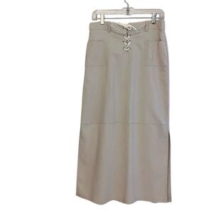Vintage Fashion Bug Stretch Midi Split Skirt Creme Size‎ Varies